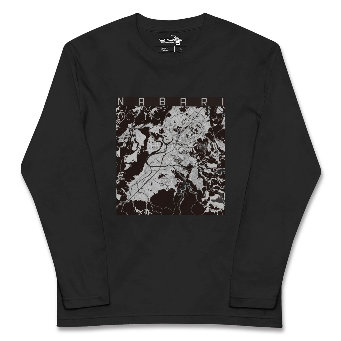 【名張(三重県)】地図柄ロングスリーブTシャツ