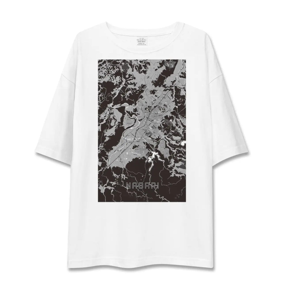 【名張（三重県）】地図柄ビッグシルエットTシャツ