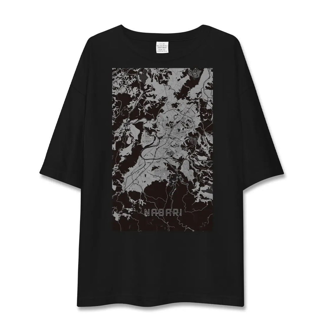 【名張(三重県)】地図柄ビッグシルエットTシャツ