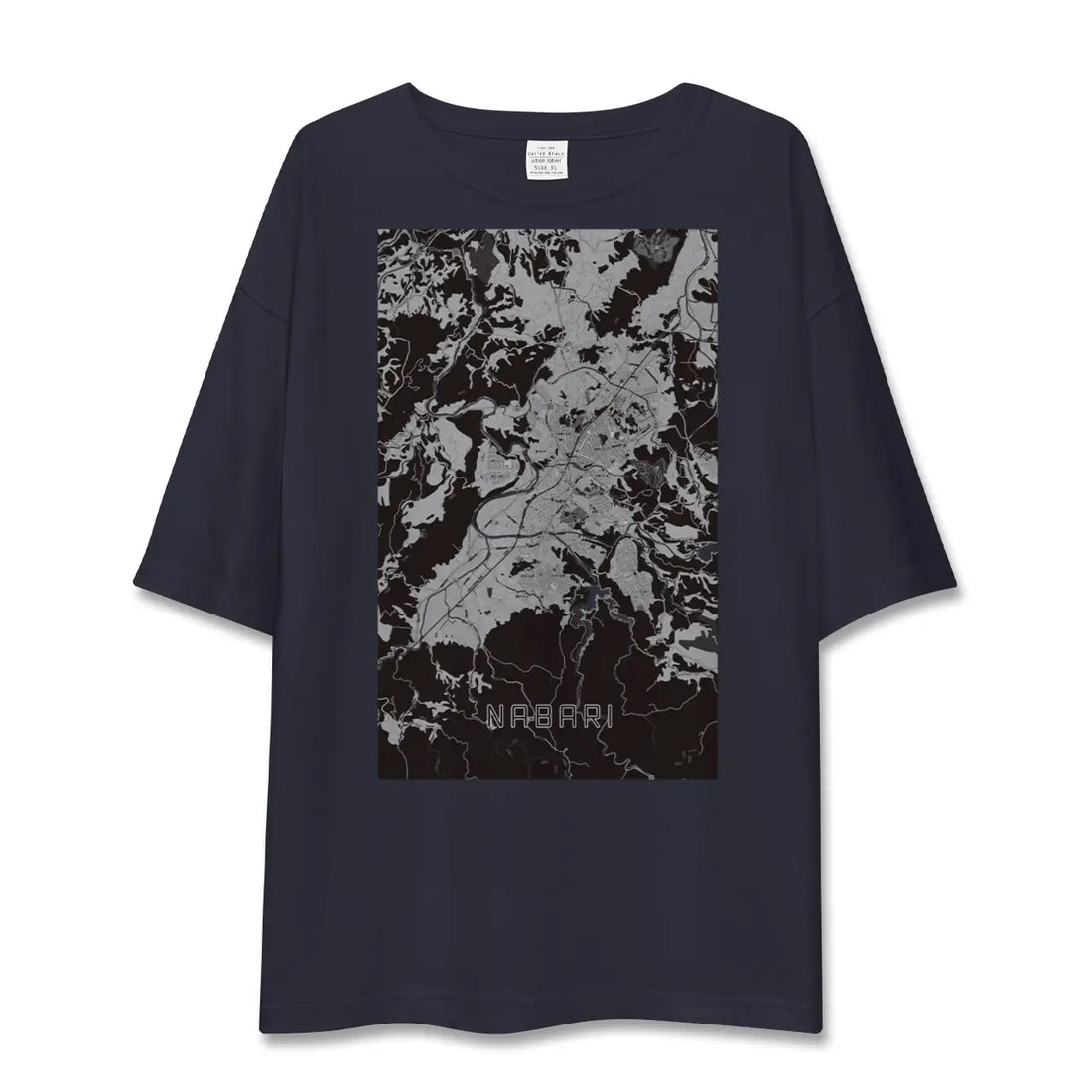 【名張（三重県）】地図柄ビッグシルエットTシャツ