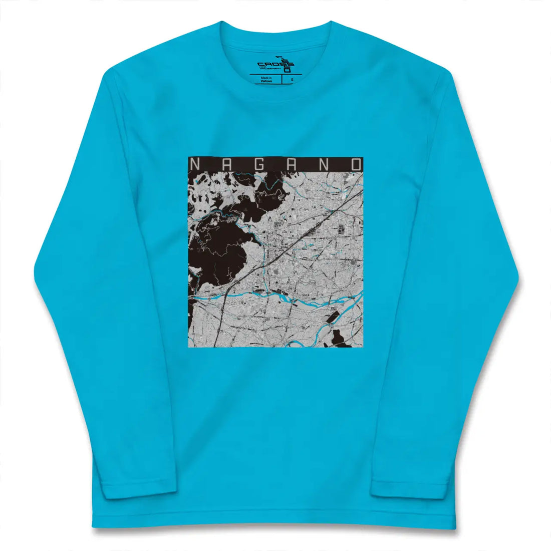 【長野(長野県)】地図柄ロングスリーブTシャツ