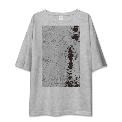 【長沼（北海道）】地図柄ビッグシルエットTシャツ