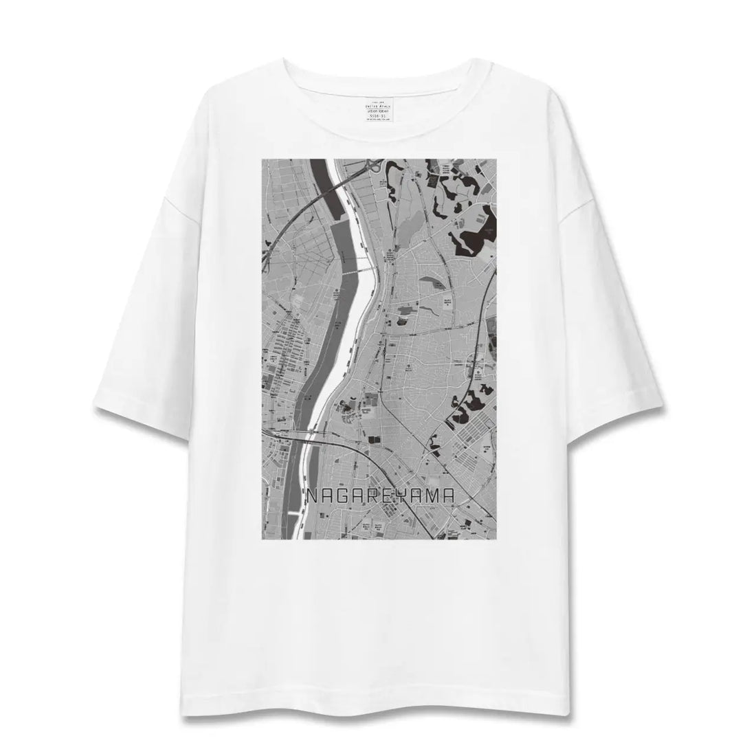 【流山(千葉県)】地図柄ビッグシルエットTシャツ