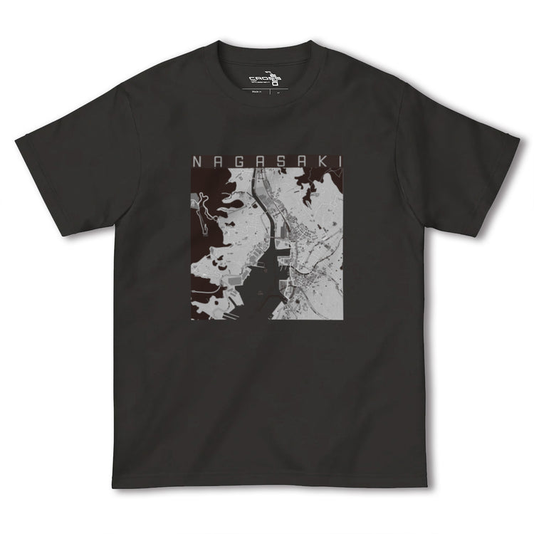 【長崎（長崎県）】地図柄ヘビーウェイトTシャツ