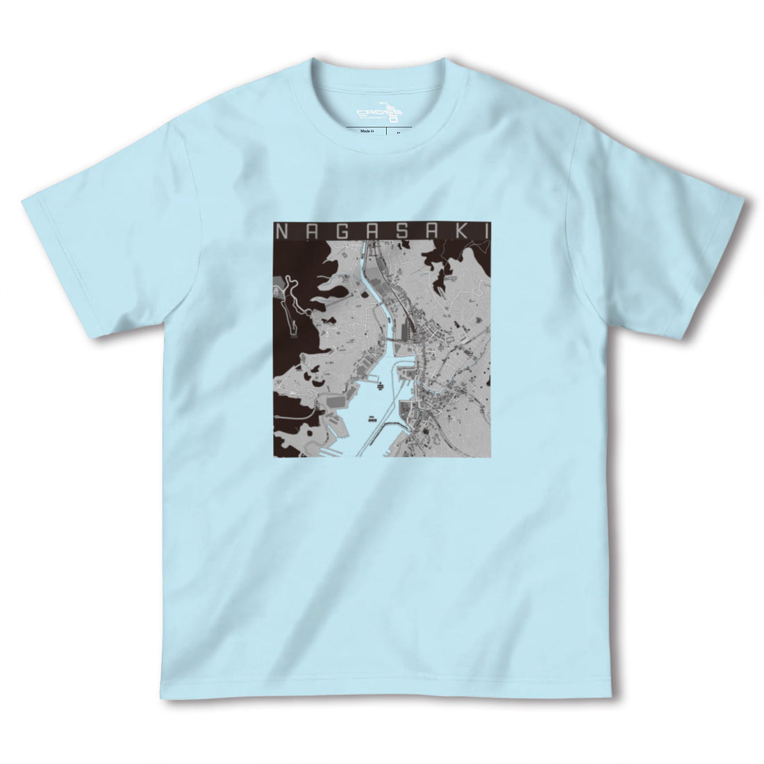 【長崎(長崎県)】地図柄ヘビーウェイトTシャツ