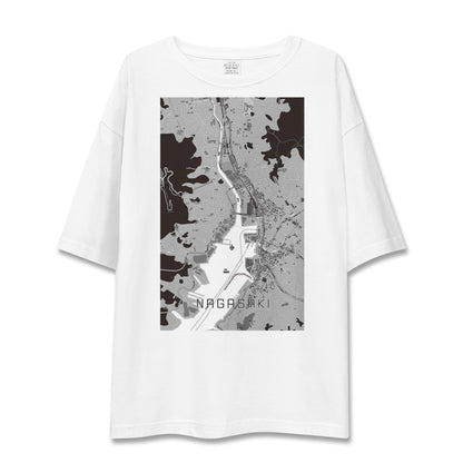【長崎（長崎県）】地図柄ビッグシルエットTシャツ