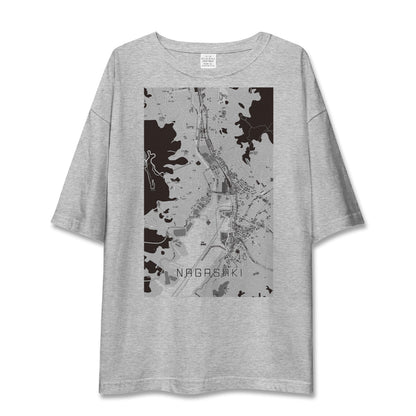 【長崎（長崎県）】地図柄ビッグシルエットTシャツ