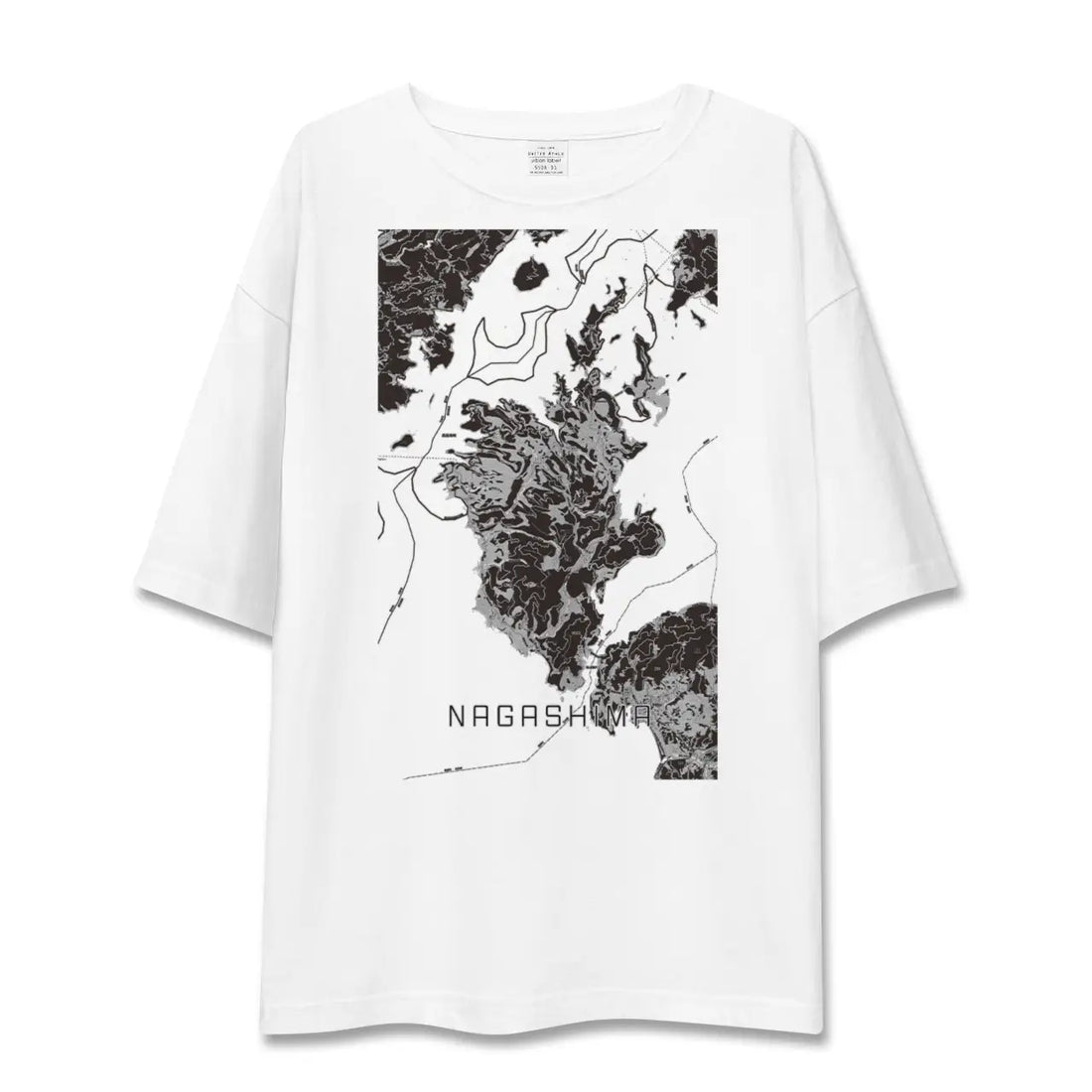 【長島(鹿児島県)】地図柄ビッグシルエットTシャツ