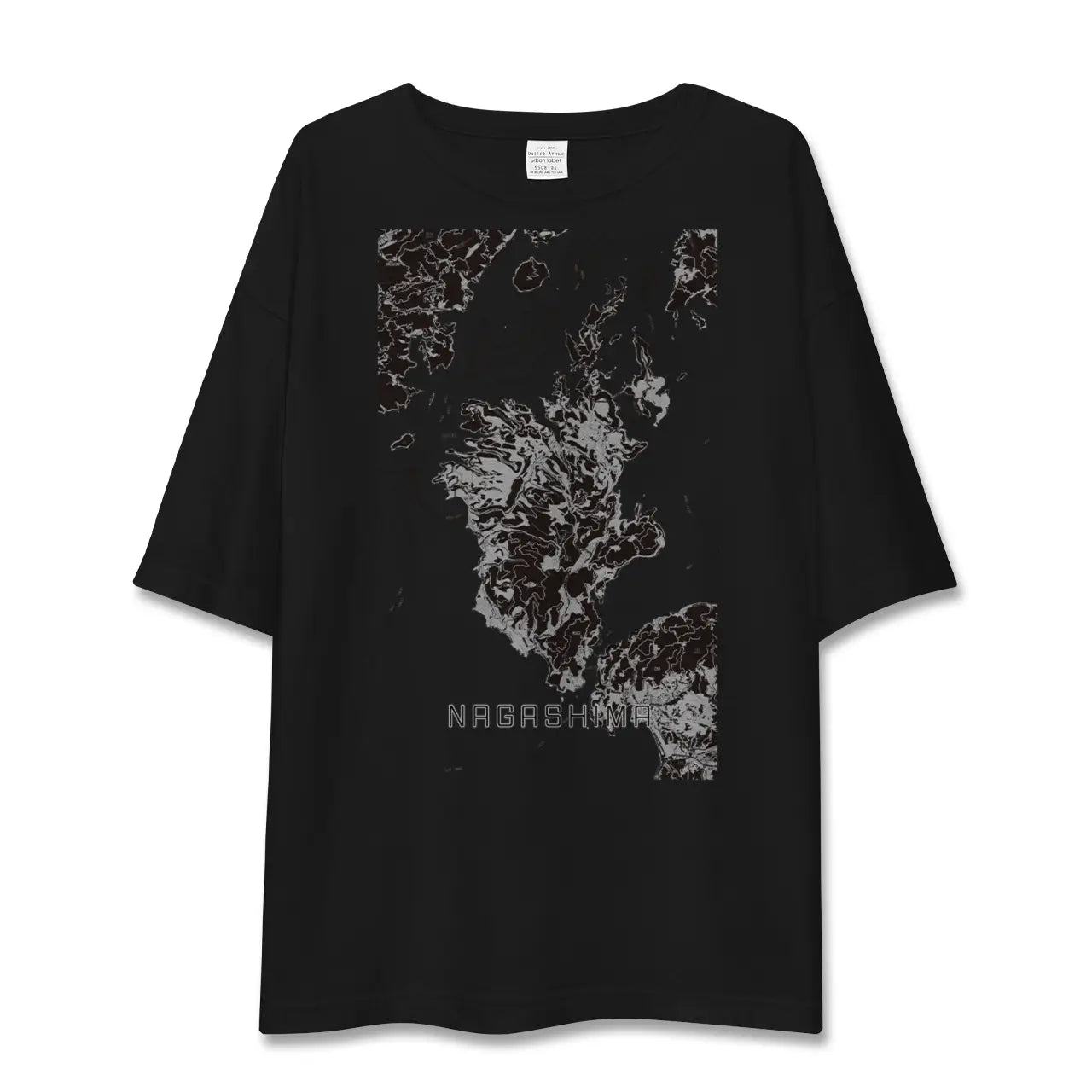 【長島（鹿児島県）】地図柄ビッグシルエットTシャツ