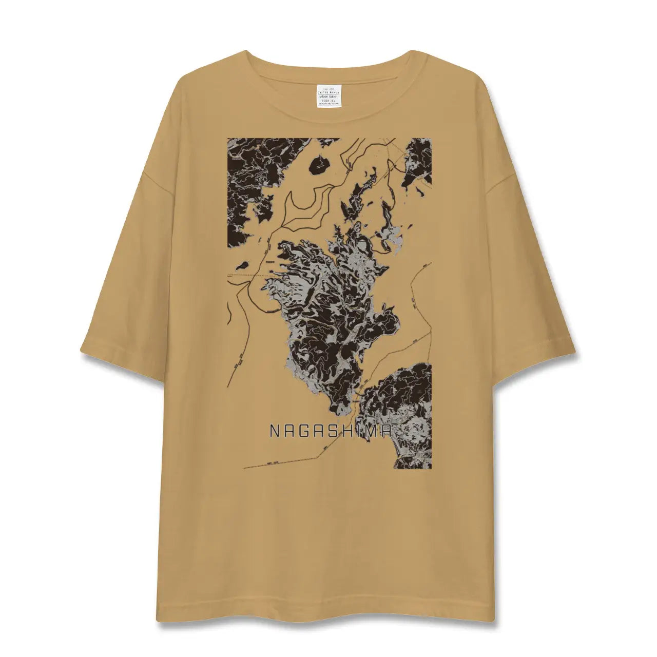 【長島（鹿児島県）】地図柄ビッグシルエットTシャツ