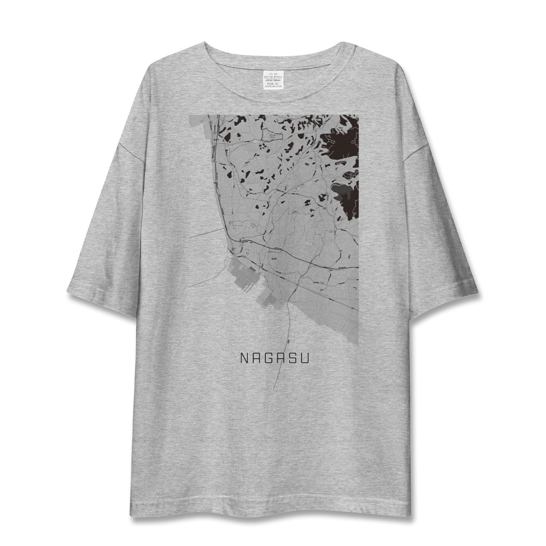 【長洲（熊本県）】地図柄ビッグシルエットTシャツ