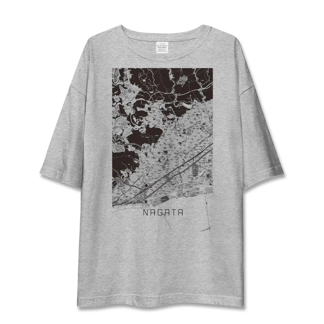 【長田（兵庫県）】地図柄ビッグシルエットTシャツ