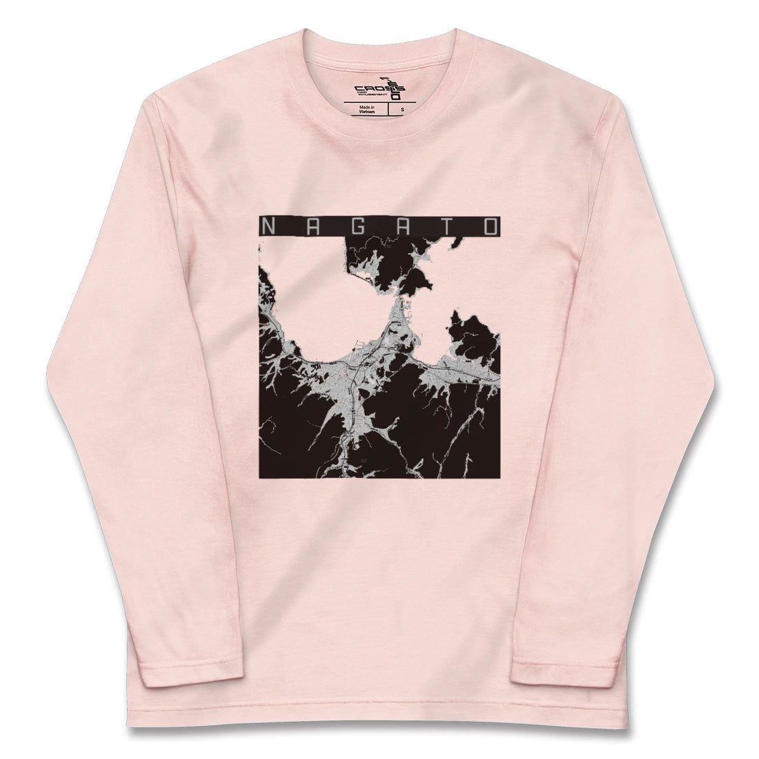 【長門(山口県)】地図柄ロングスリーブTシャツ