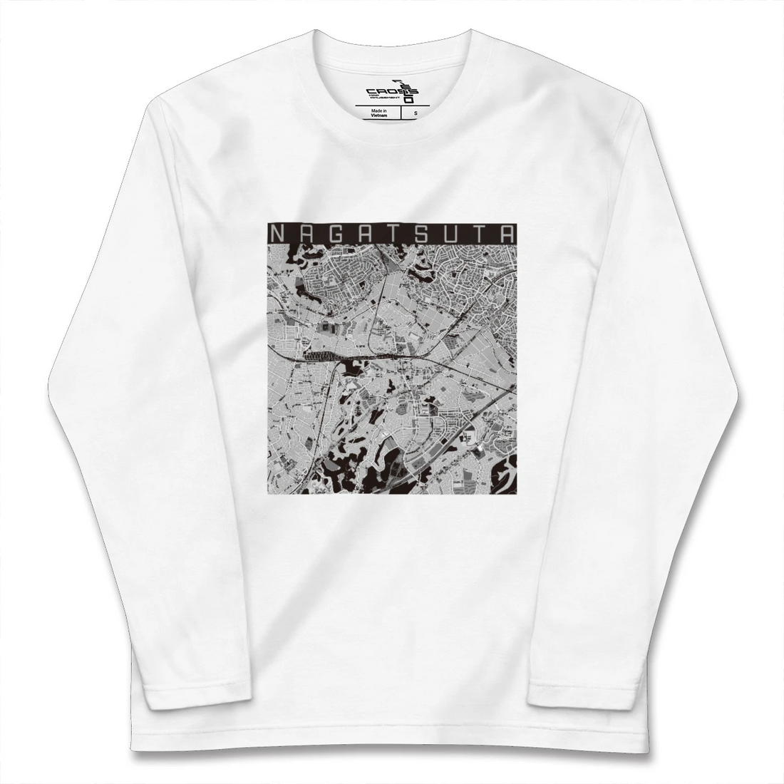 【長津田(神奈川県)】地図柄ロングスリーブTシャツ