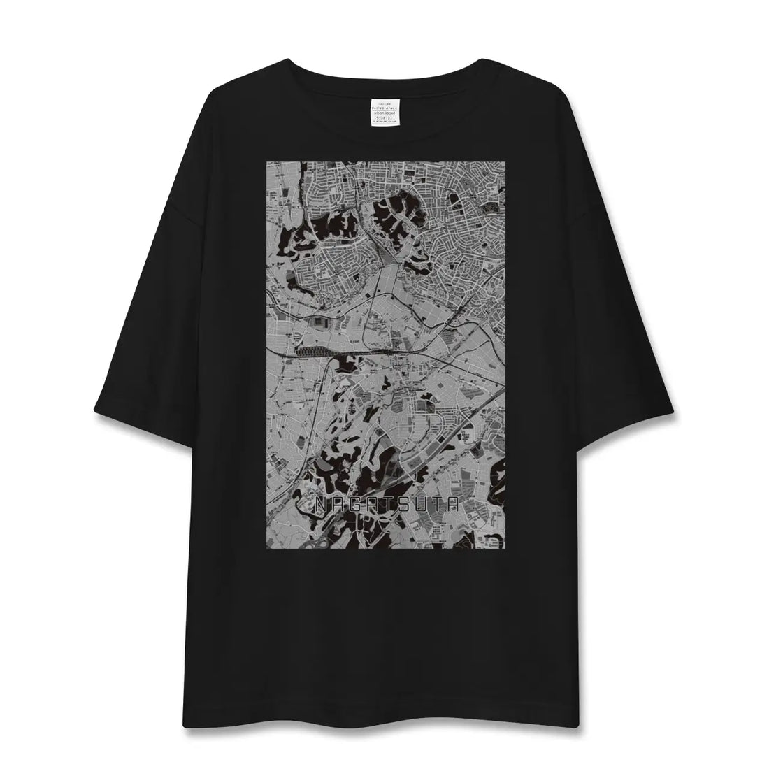 【長津田（神奈川県）】地図柄ビッグシルエットTシャツ