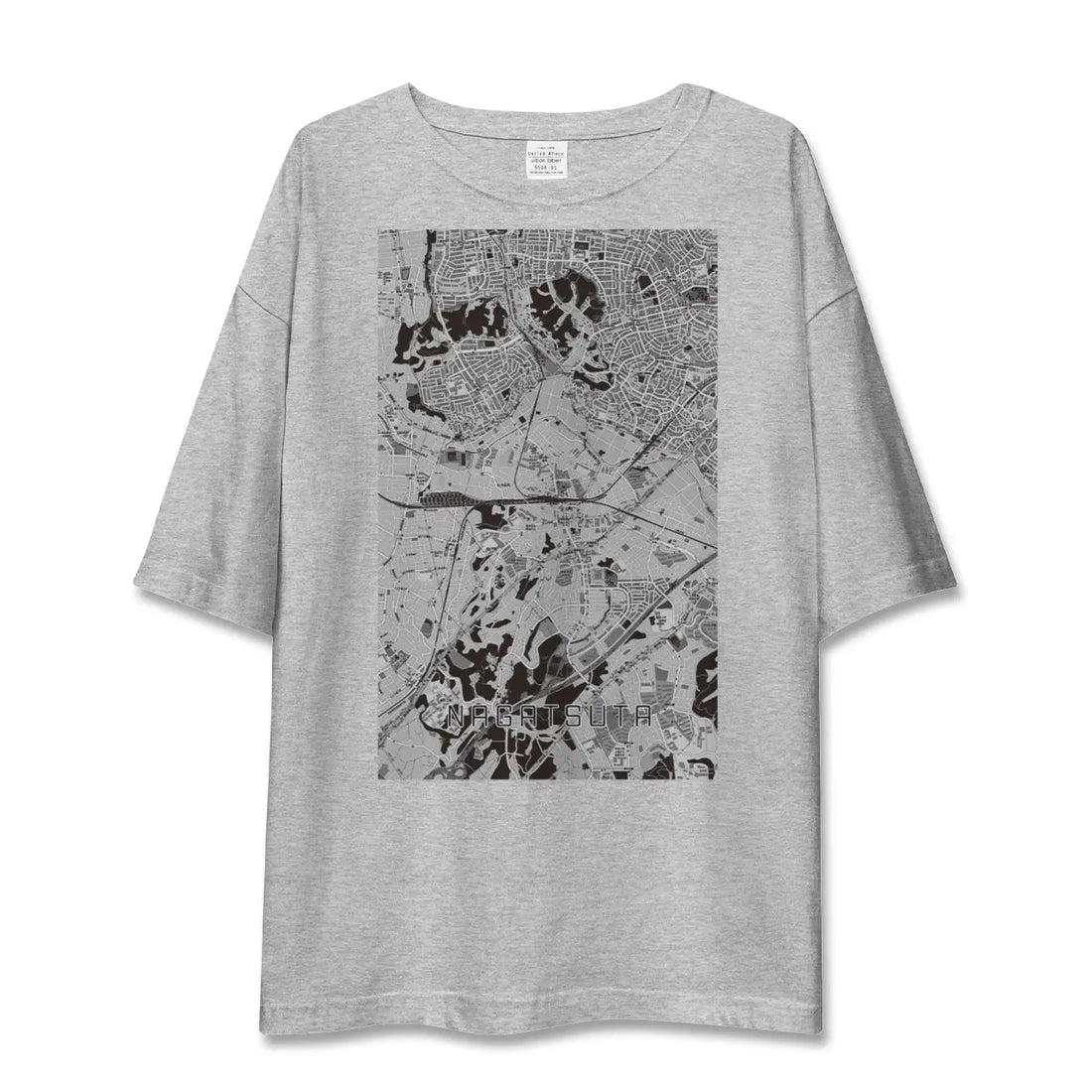 【長津田(神奈川県)】地図柄ビッグシルエットTシャツ