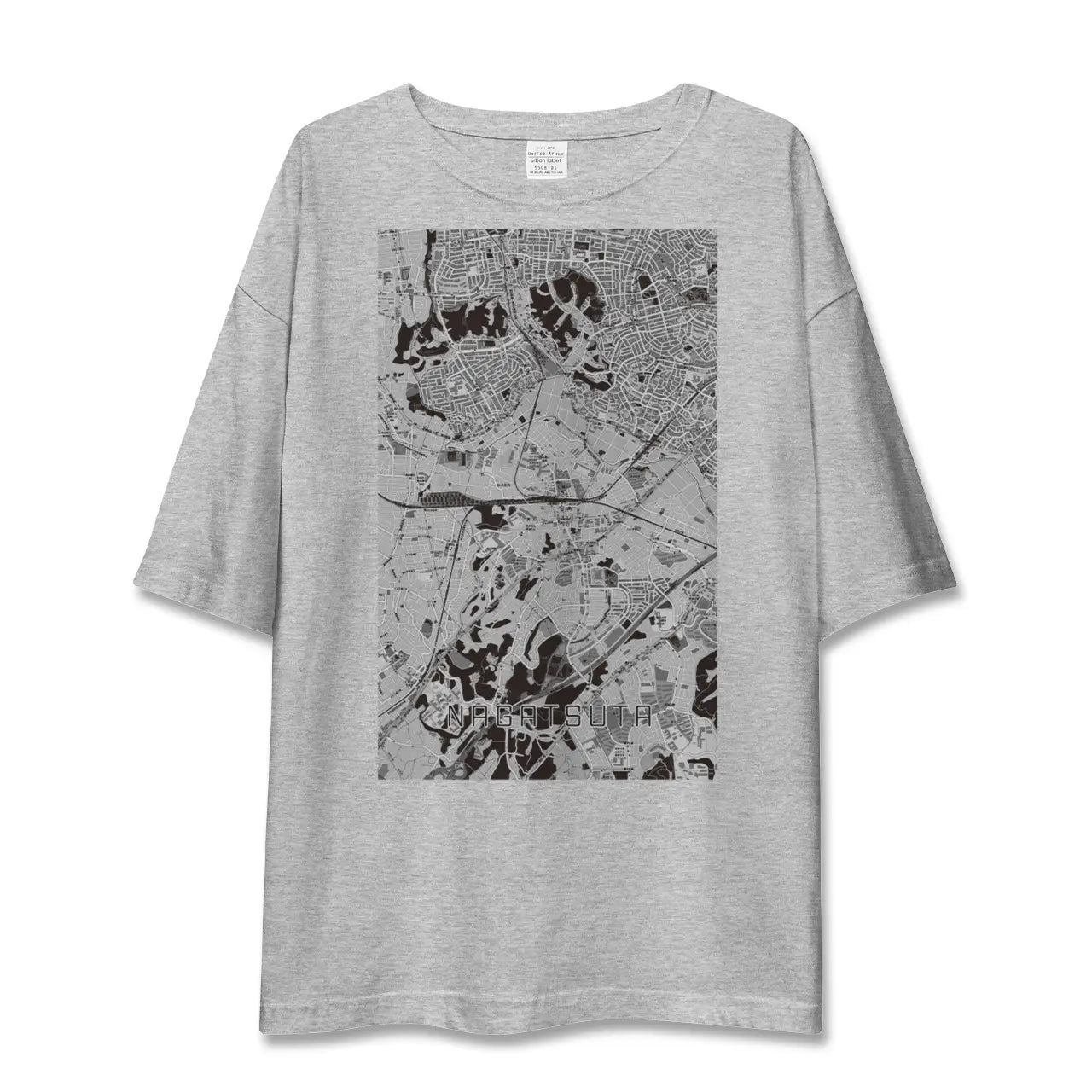【長津田（神奈川県）】地図柄ビッグシルエットTシャツ