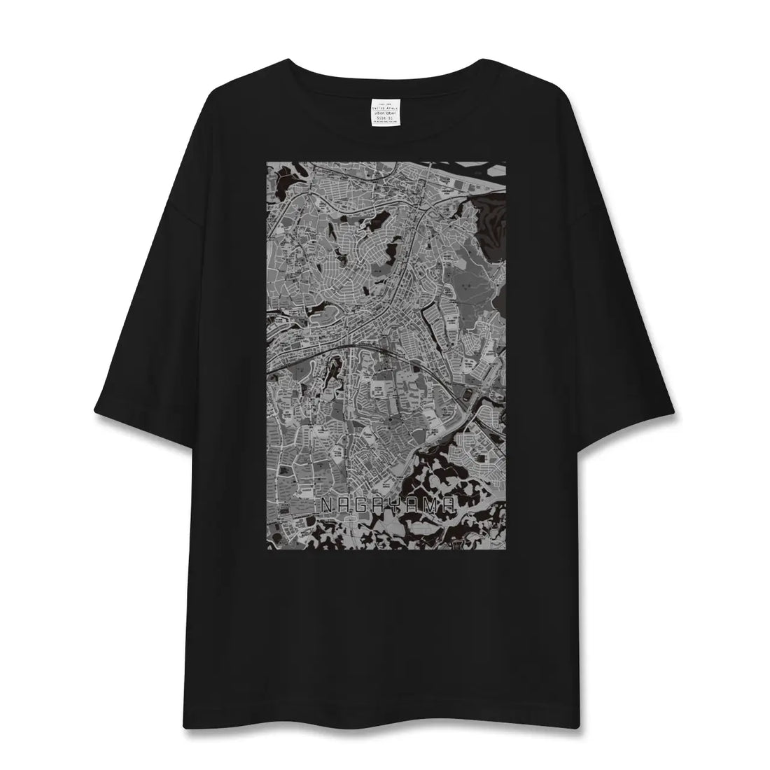 【永山(東京都)】地図柄ビッグシルエットTシャツ