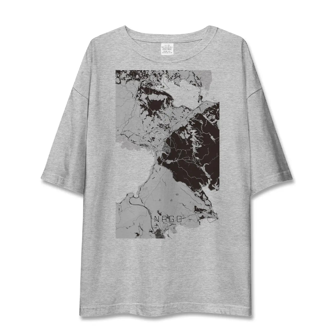 【名護（沖縄県）】地図柄ビッグシルエットTシャツ