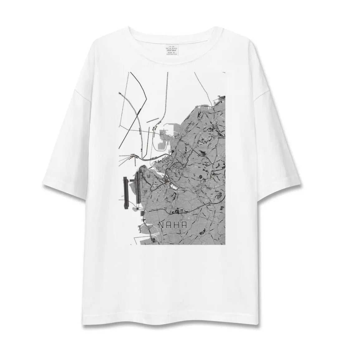 【那覇(沖縄県)】地図柄ビッグシルエットTシャツ