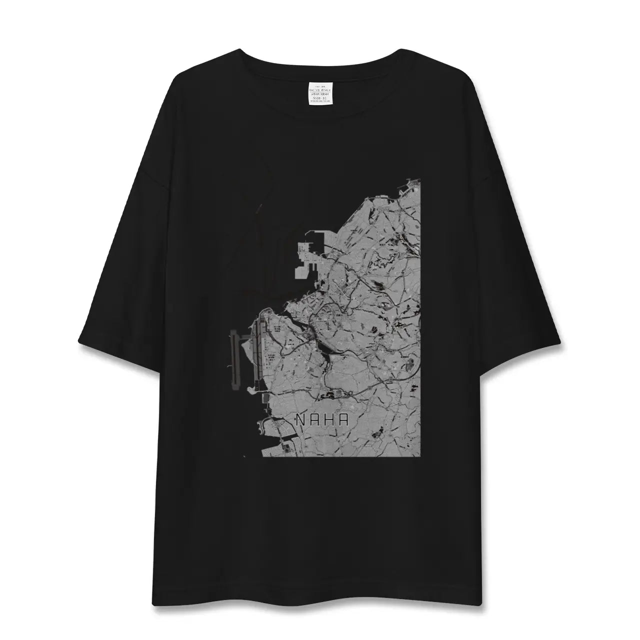 【那覇（沖縄県）】地図柄ビッグシルエットTシャツ