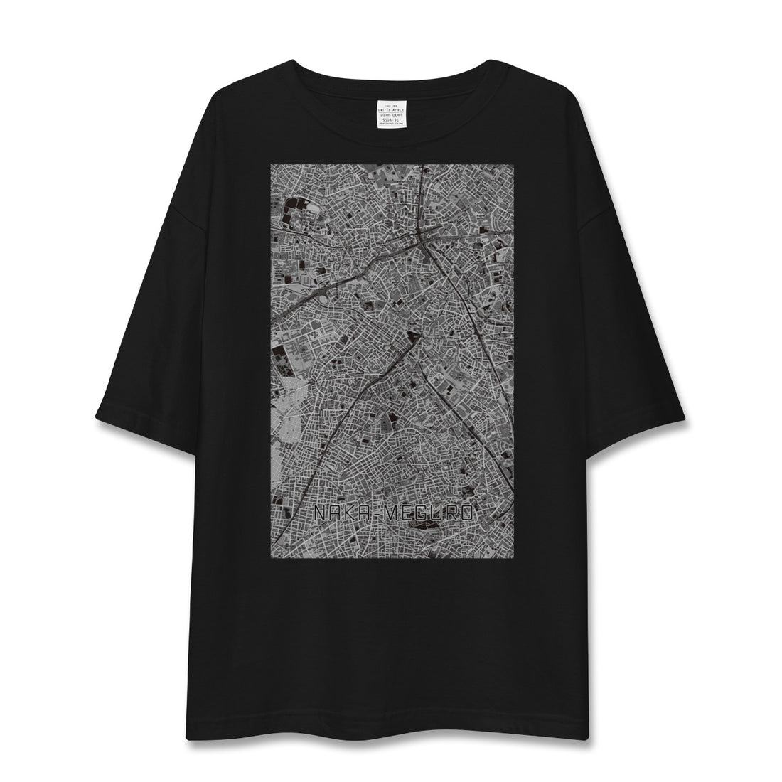 【中目黒（東京都）】地図柄ビッグシルエットTシャツ