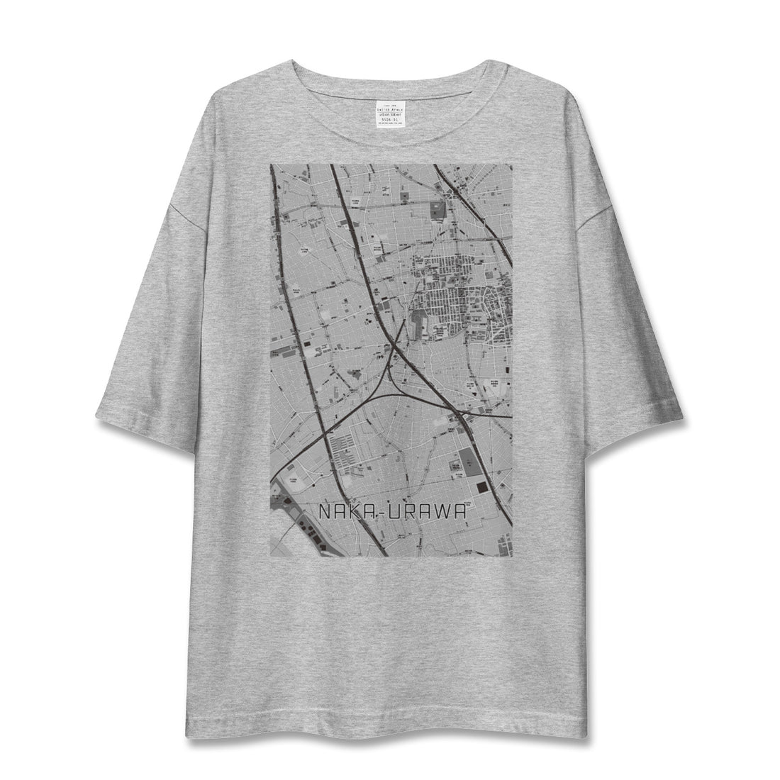 【中浦和（埼玉県）】地図柄ビッグシルエットTシャツ