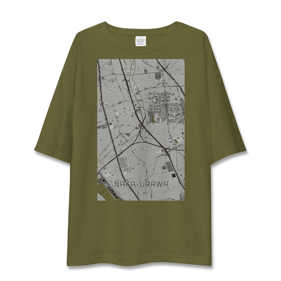 【中浦和(埼玉県)】地図柄ビッグシルエットTシャツ