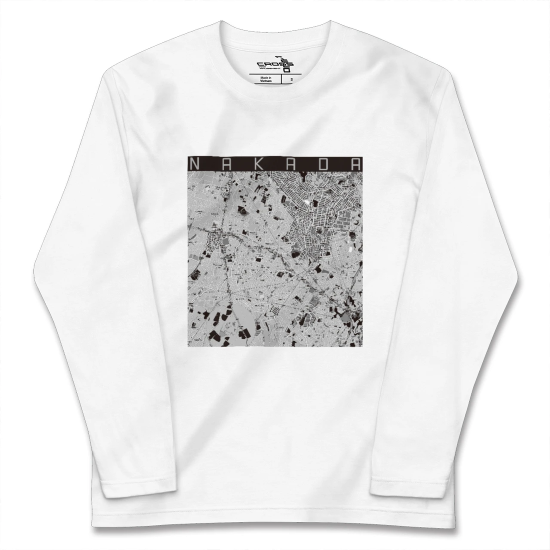 【中田(神奈川県)】地図柄ロングスリーブTシャツ