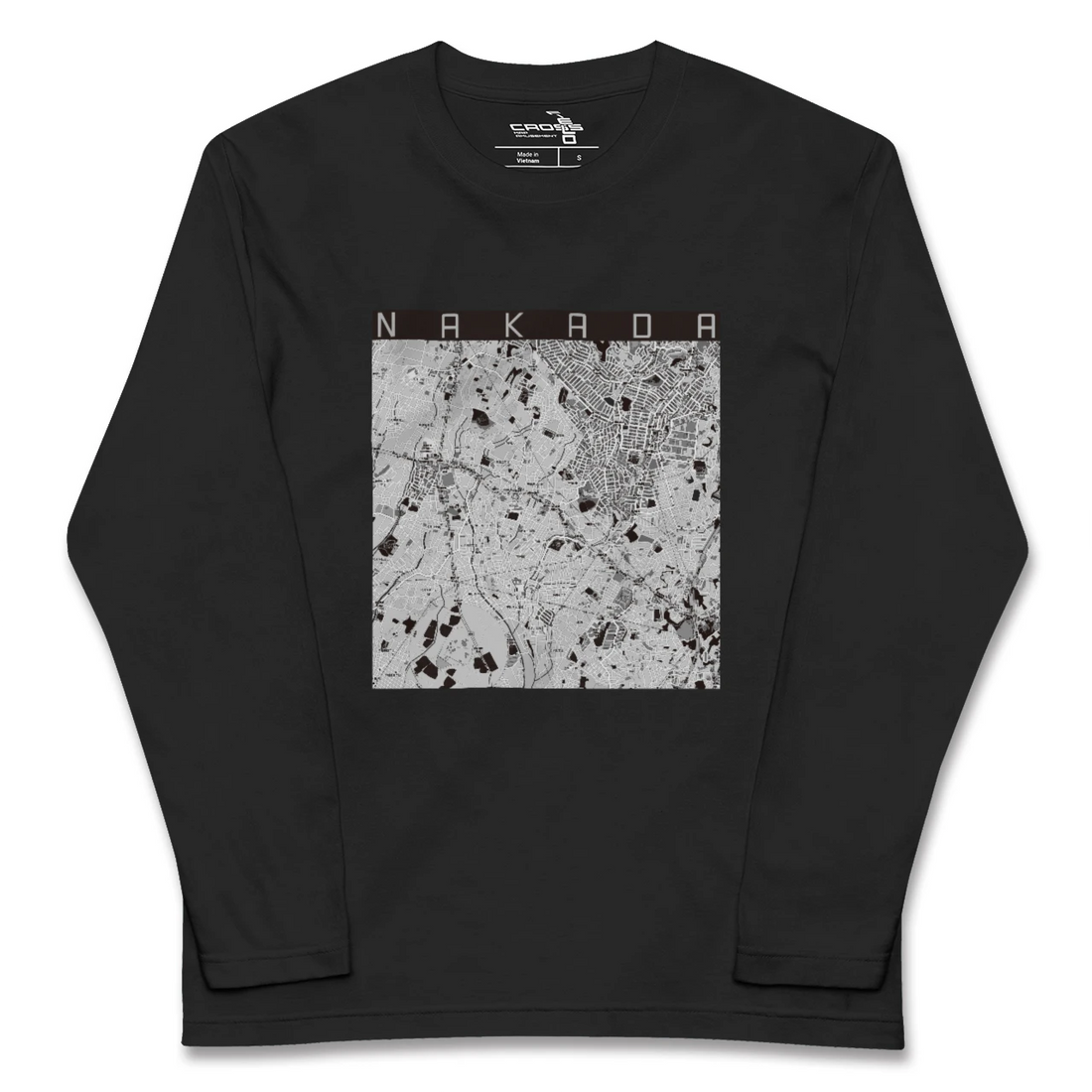 【中田(神奈川県)】地図柄ロングスリーブTシャツ