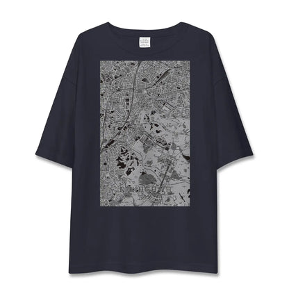 【中川（神奈川県）】地図柄ビッグシルエットTシャツ