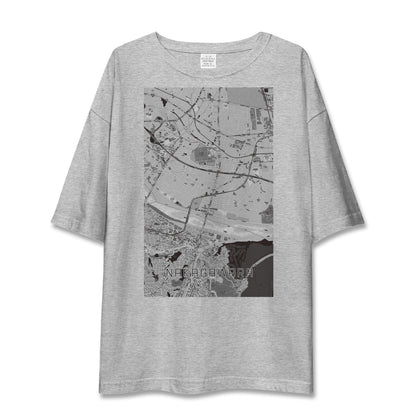 【中河原（東京都）】地図柄ビッグシルエットTシャツ