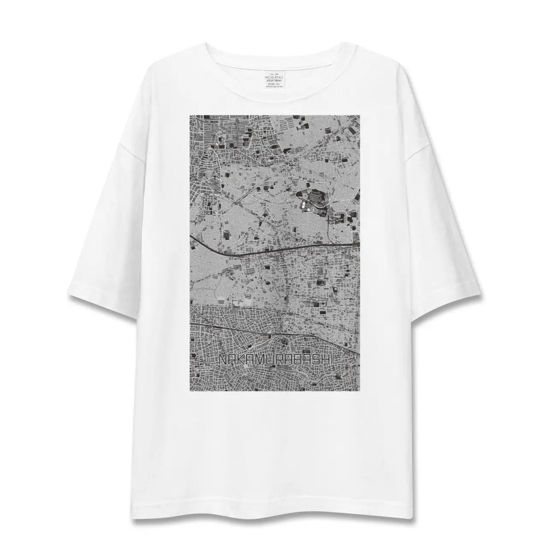 【中村橋（東京都）】地図柄ビッグシルエットTシャツ