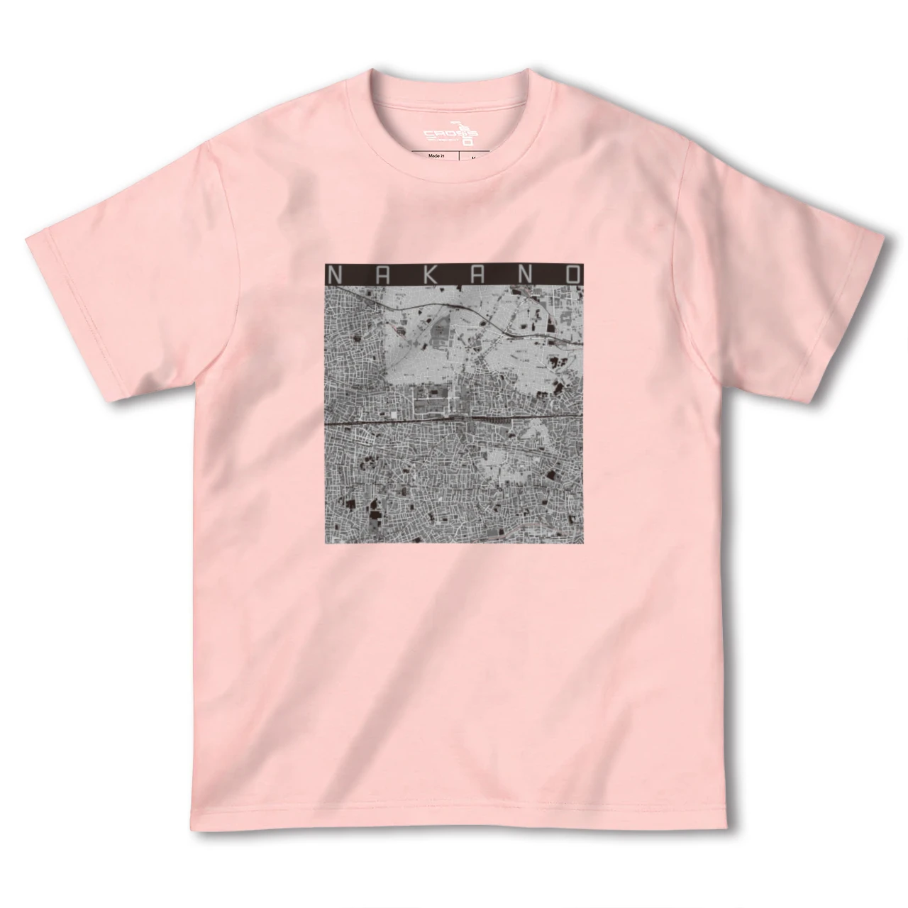 【中野2（東京都）】地図柄ヘビーウェイトTシャツ
