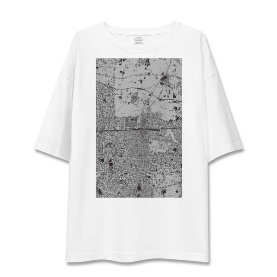 【中野2（東京都）】地図柄ビッグシルエットTシャツ