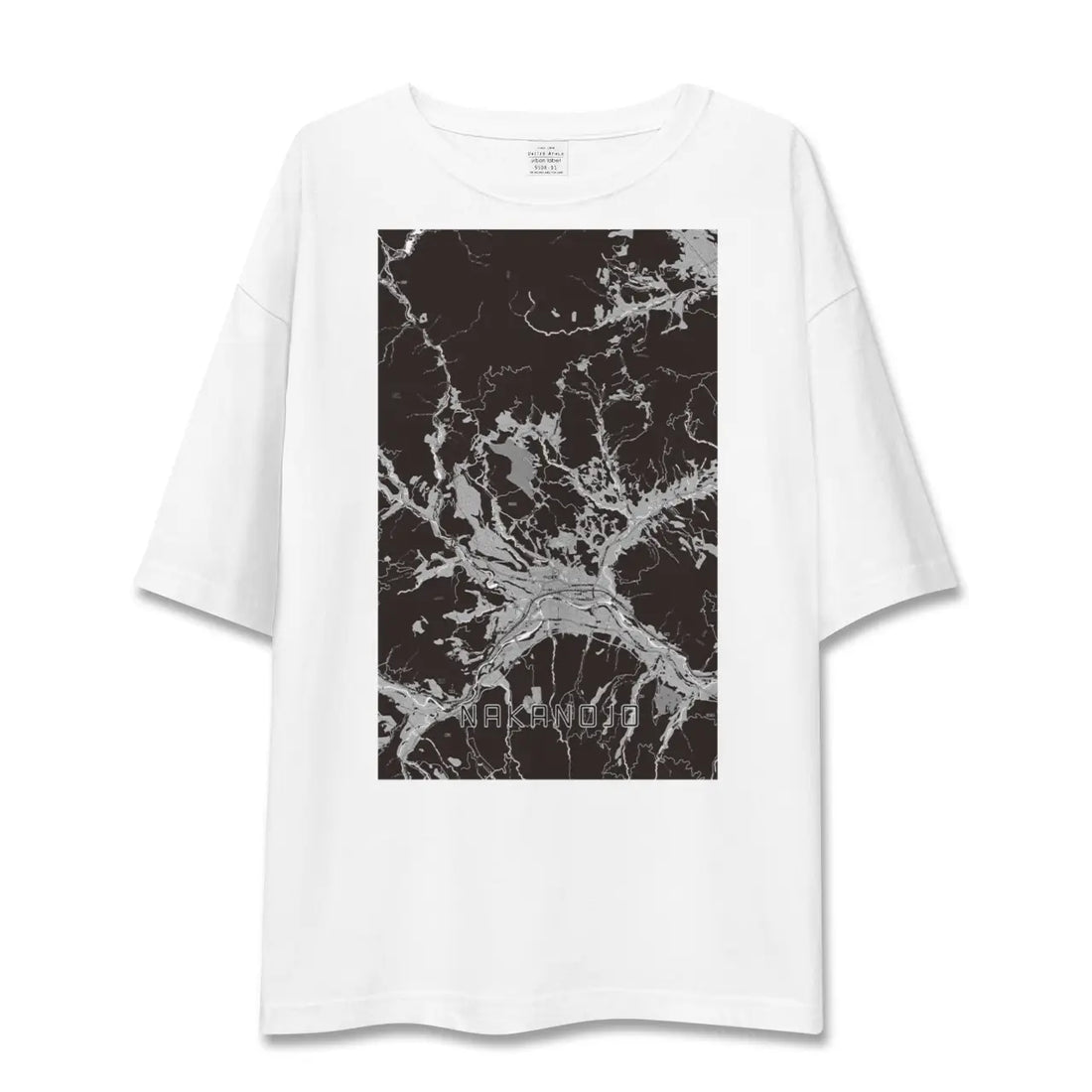 【中之条（群馬県）】地図柄ビッグシルエットTシャツ