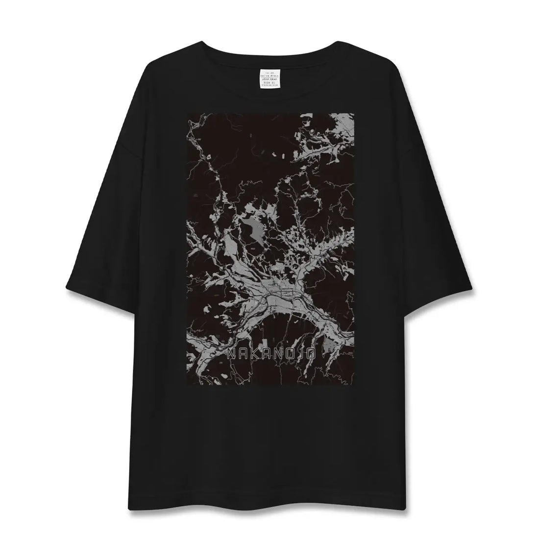 【中之条(群馬県)】地図柄ビッグシルエットTシャツ