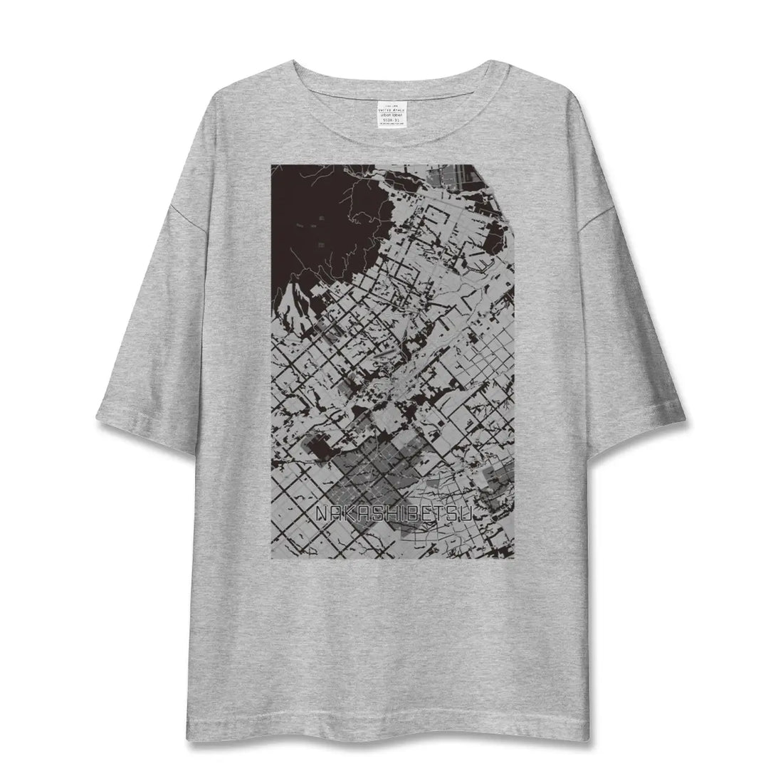 【中標津(北海道)】地図柄ビッグシルエットTシャツ