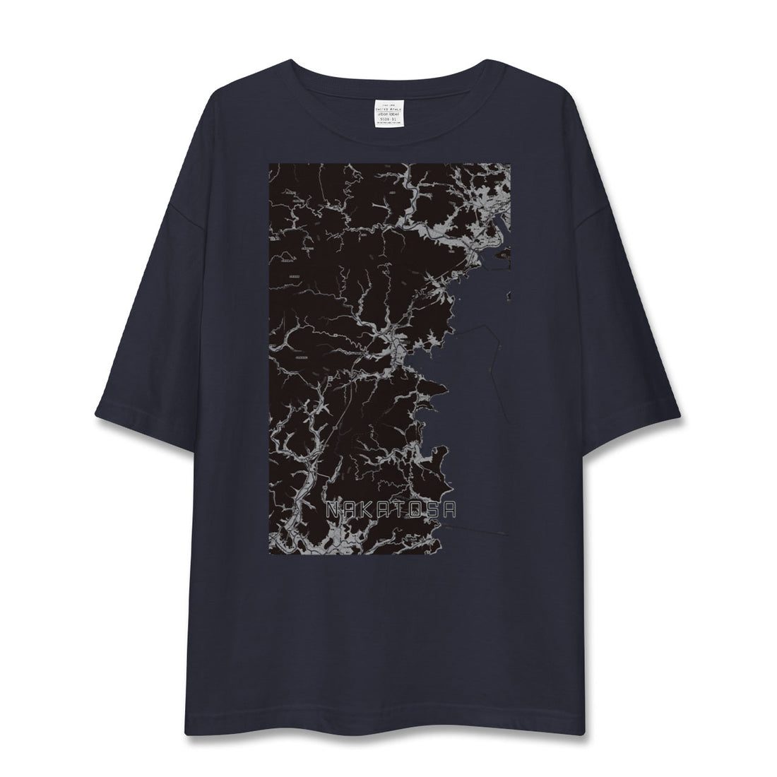 【中土佐（高知県）】地図柄ビッグシルエットTシャツ