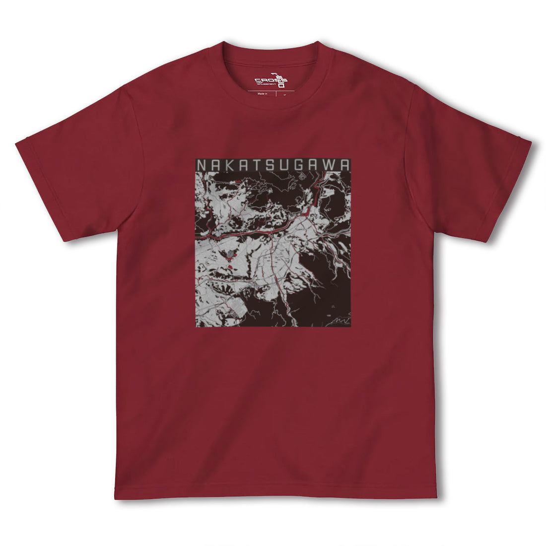 【中津川(岐阜県)】地図柄ヘビーウェイトTシャツ