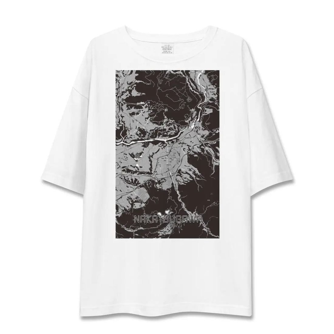 【中津川(岐阜県)】地図柄ビッグシルエットTシャツ
