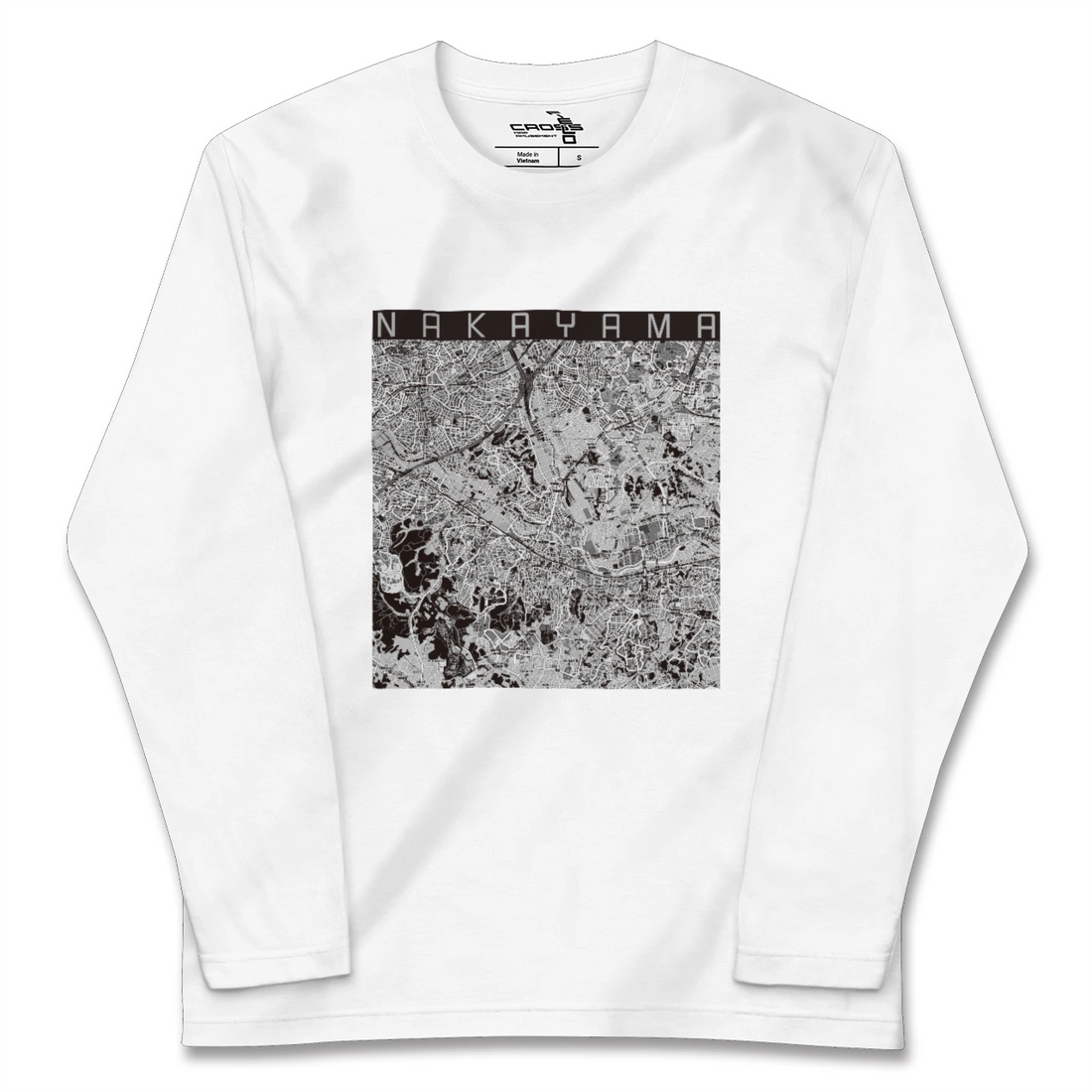 【中山(神奈川県)】地図柄ロングスリーブTシャツ