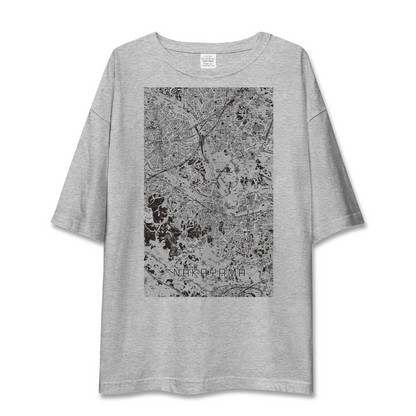 【中山（神奈川県）】地図柄ビッグシルエットTシャツ
