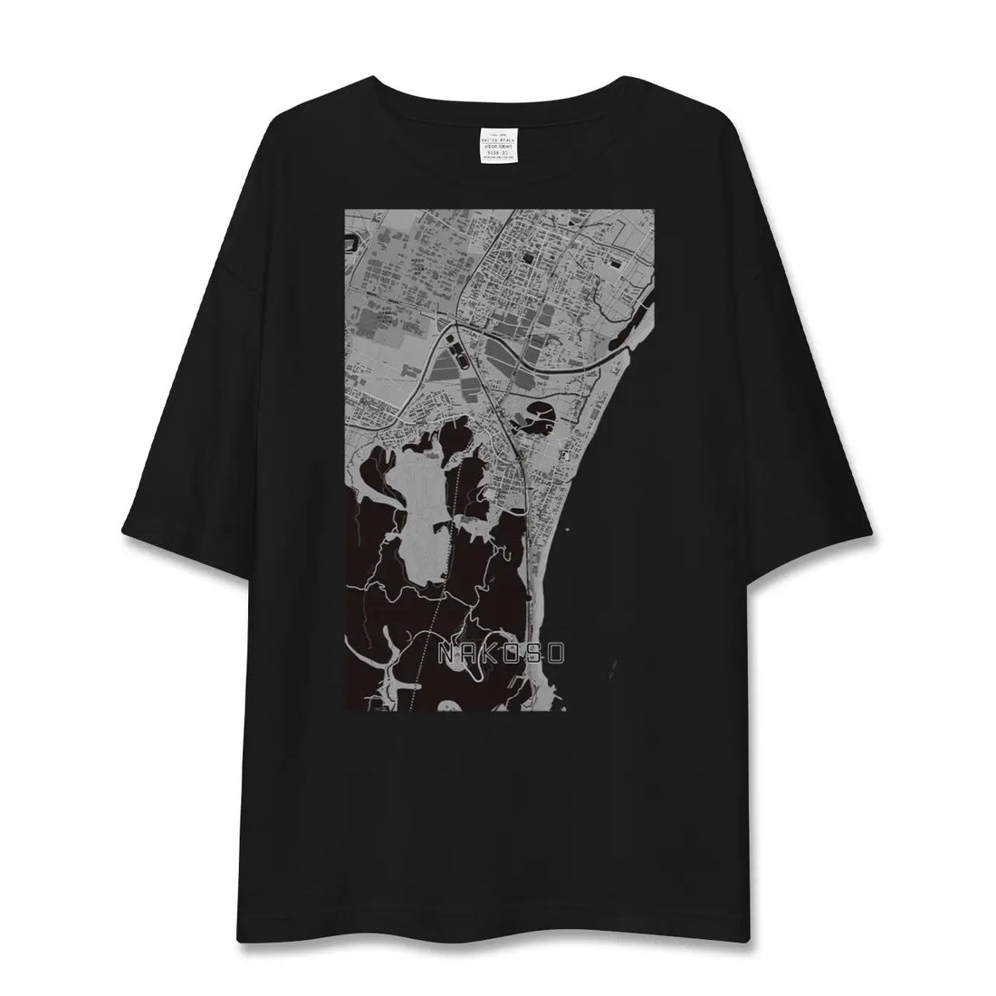 【勿来(福島県)】地図柄ビッグシルエットTシャツ