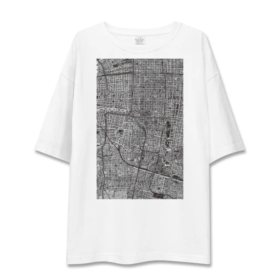 【難波(大阪府)】地図柄ビッグシルエットTシャツ