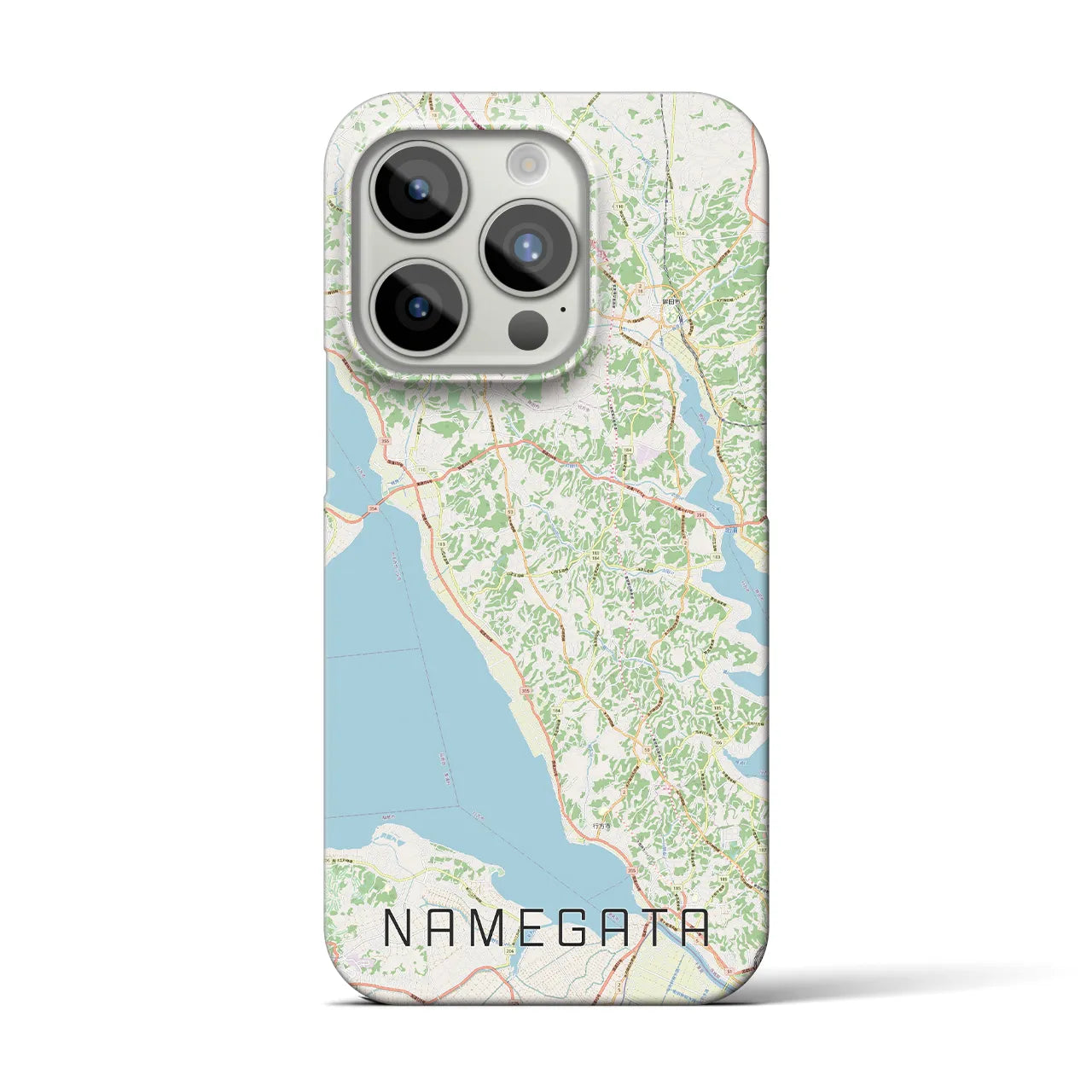 【行方】地図柄iPhoneケース（バックカバータイプ・ナチュラル）iPhone 15 Pro 用