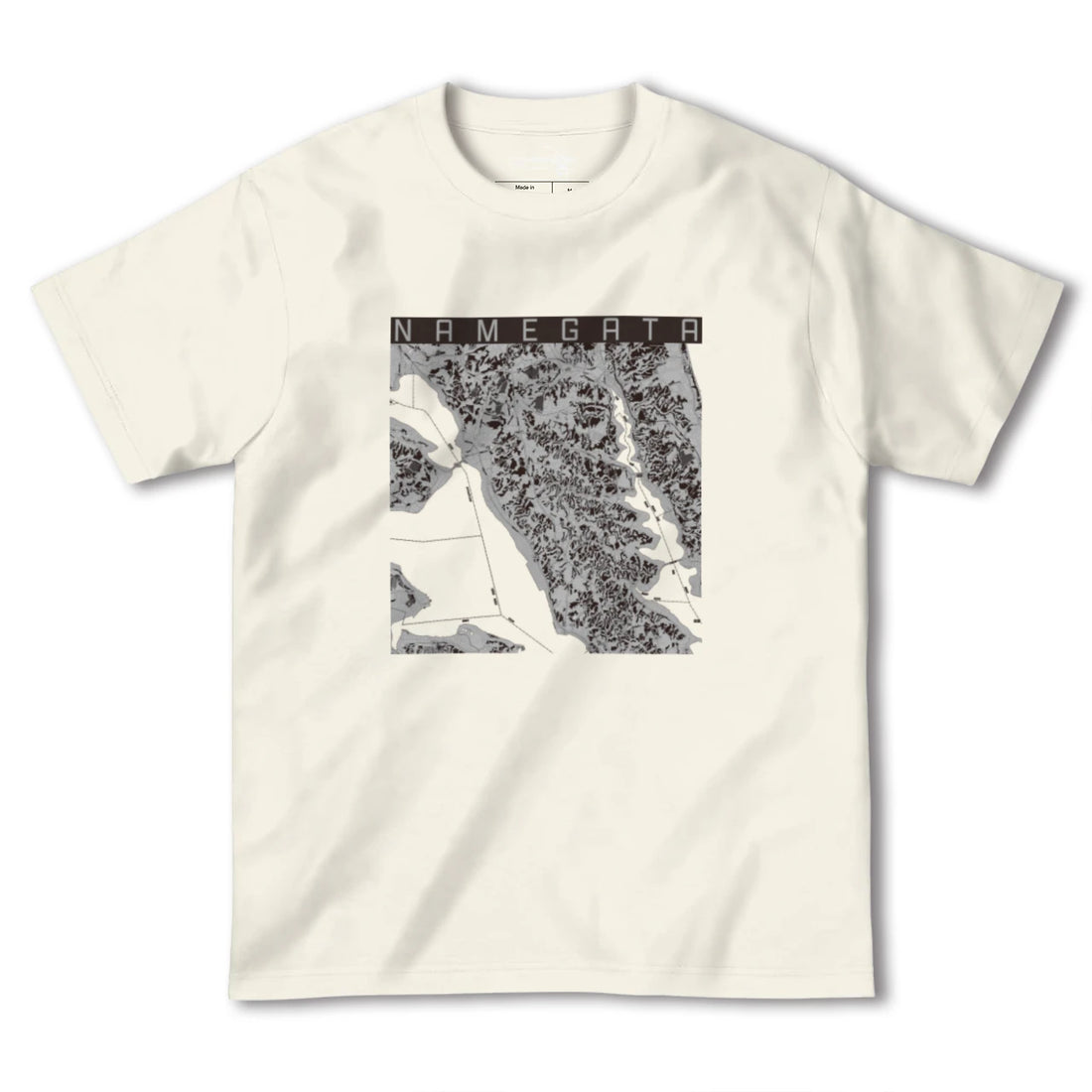 【行方(茨城県)】地図柄ヘビーウェイトTシャツ