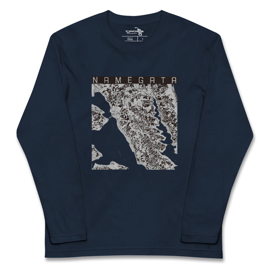 【行方(茨城県)】地図柄ロングスリーブTシャツ