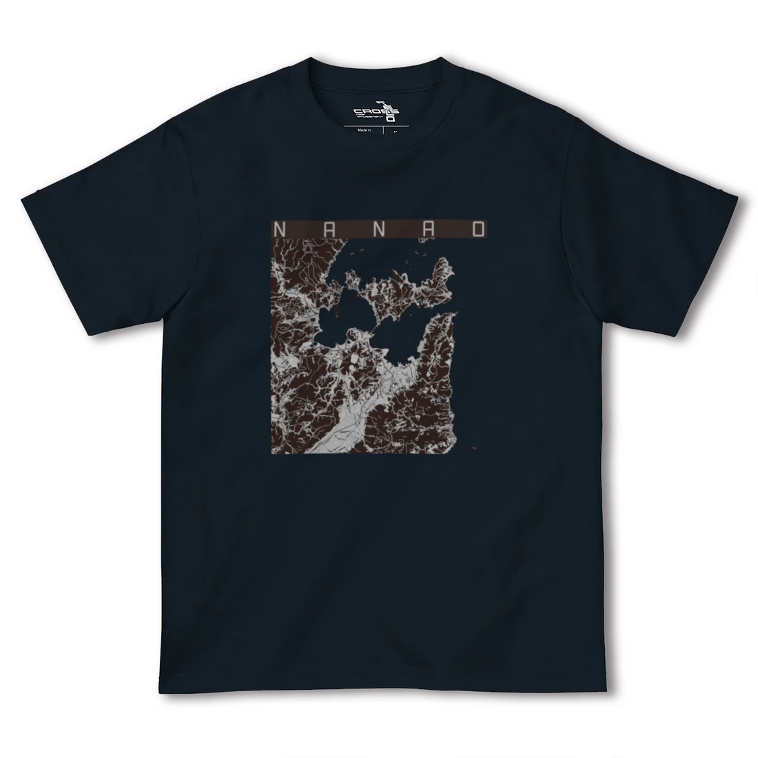 【七尾(石川県)】地図柄ヘビーウェイトTシャツ