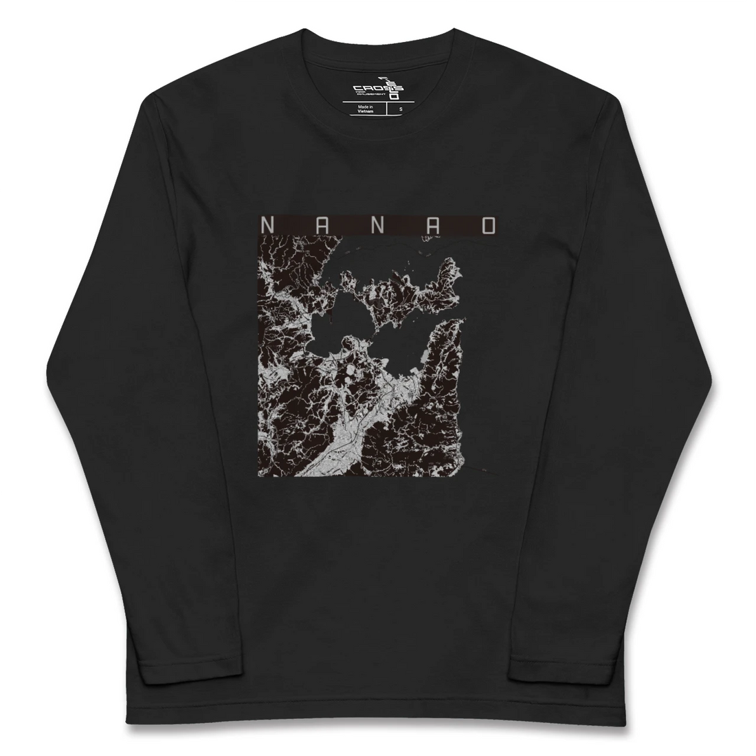 【七尾(石川県)】地図柄ロングスリーブTシャツ
